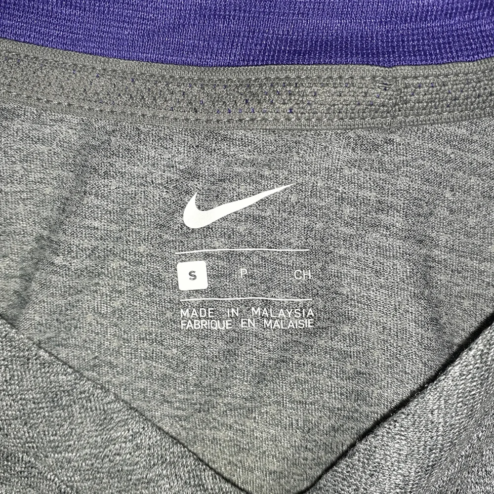 Nike Mens Football Short Sleeve Shirt Gray/Purple Size Small New